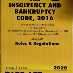 The Insolvency and Bankruptcy Code, 2016