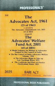 The Advocates Act, 1961 (Bare Act with Short Comments)