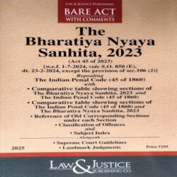 The Bharatiya Nyaya Sanhita, 2023 (Bare Act With Comments)