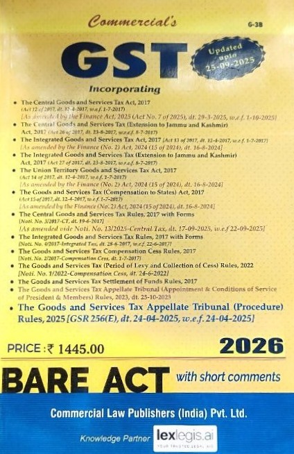 GST Bare Act 2026 – Commercial’s
